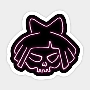 Skull Girl Sticker